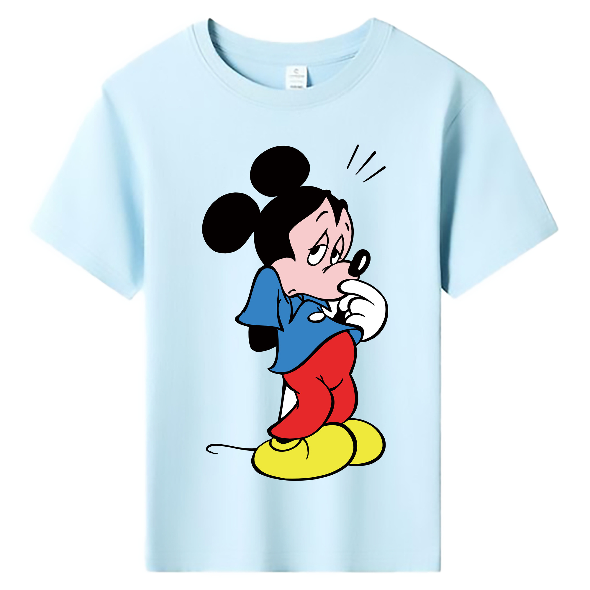 ミッキーマウス Mickey Mouse 綿100％キッズTシャツ（フロントプリント）